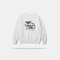  Jay Chou sweatersunshine otaku Cute woman2018 couple sweater plus velvet thickened white