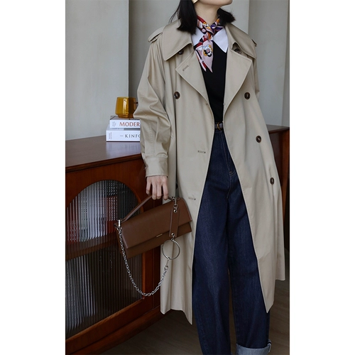 Комфортный осенний плащ, свободный крой