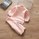 Girl baby spring suit 2023 new children's spring and autumn sweater two-piece set girls foreign style sports clothes