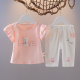 Baby children's clothing girl baby summer clothing 1-3 years old short-sleeved suit children's summer clothes girls T-shirt shorts two-piece set