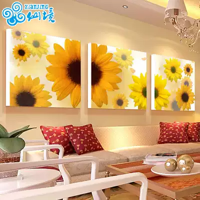 Wonderland triptych Masonry painting Sunflower diamond painting Full diamond paste diamond cross stitch Diamond embroidery Living room bedroom flowers