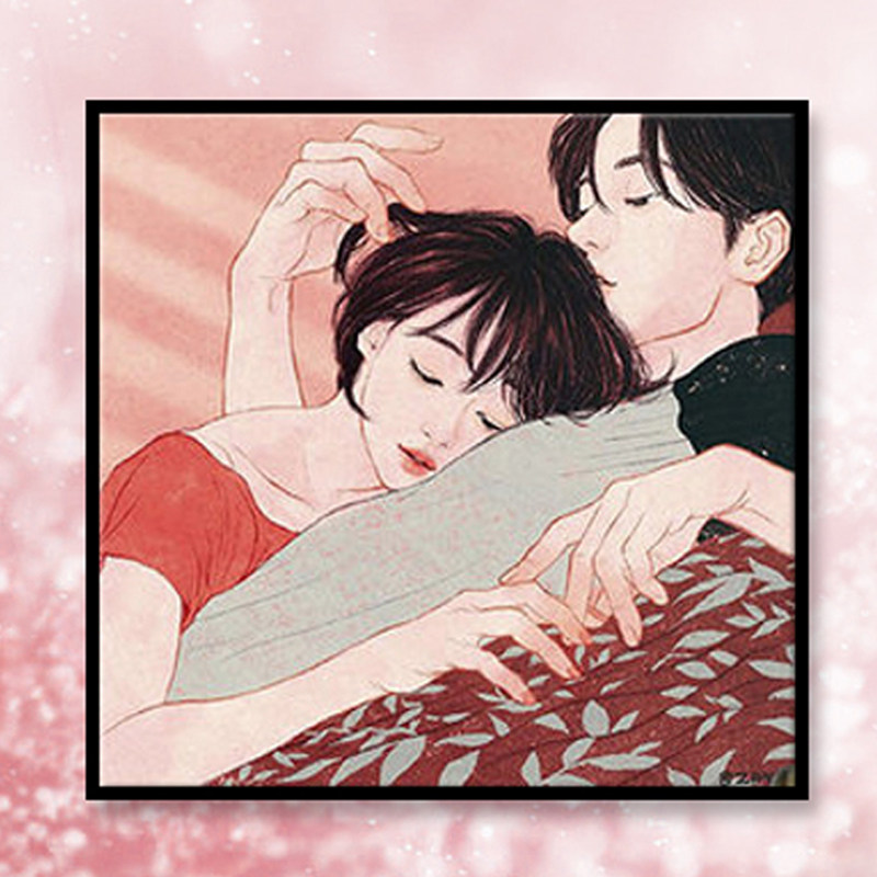 5d diamond painting full diamond new patch diamond cross stitch diamond embroidery 2020 couple cartoon series love small bedroom