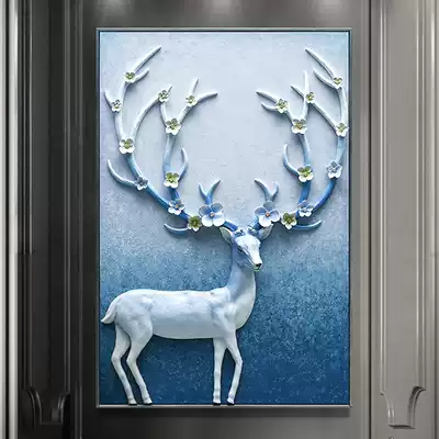 5d diamond painting full diamond cross stitch diamond embroidery 2021 new masonry embroidery living room European style fortune deer simple and modern