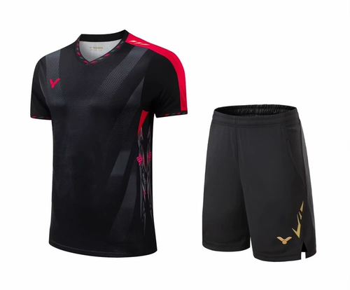 Victor, форма для бадминтона, быстросохнущий дышащий спортивный комплект подходит для мужчин и женщин для влюбленных для тренировок