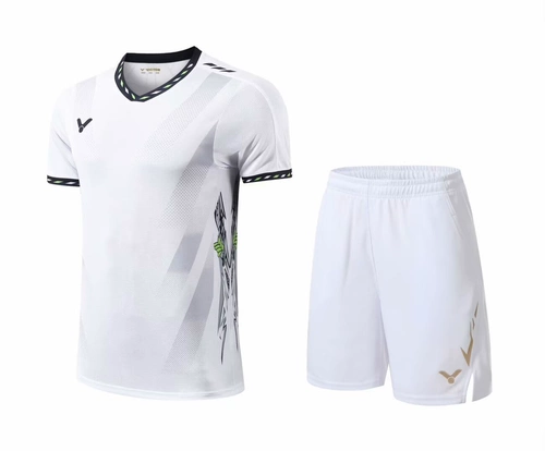 Victor, форма для бадминтона, быстросохнущий дышащий спортивный комплект подходит для мужчин и женщин для влюбленных для тренировок