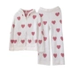 Pijama nữ mềm mại đồ ngủ cardigan dây kéo đầy yêu thương, có mũ trùm đầu dày nửa mặt lông cừu dễ thương bộ đồ phục vụ tại nhà - Bên ngoài ăn mặc