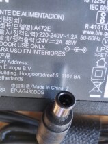 Original Epson scanner power adapter Model A472E Voltage 24V 2A 48W round mouth with needle