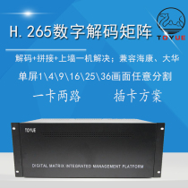 8 screen H 265 network digital HD decoding matrix solution Haikang Dahua IPC single screen 4916 screen segmentation