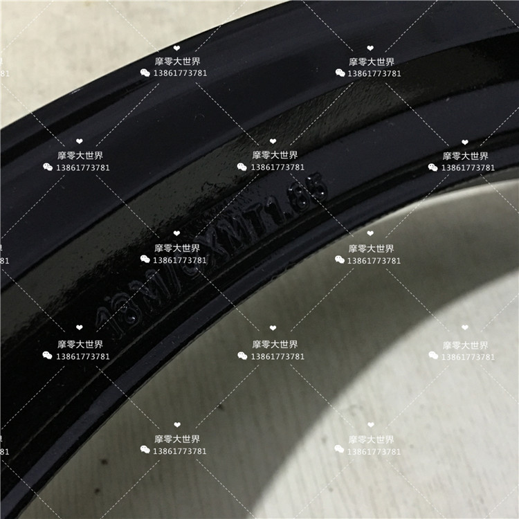 Quốc gia áp dụng ba con báo kim cương HJ125K-A EN125-2F phiên bản thể thao màu đen bánh xe vòng thép trước và sau - Vành xe máy vành xe cx5