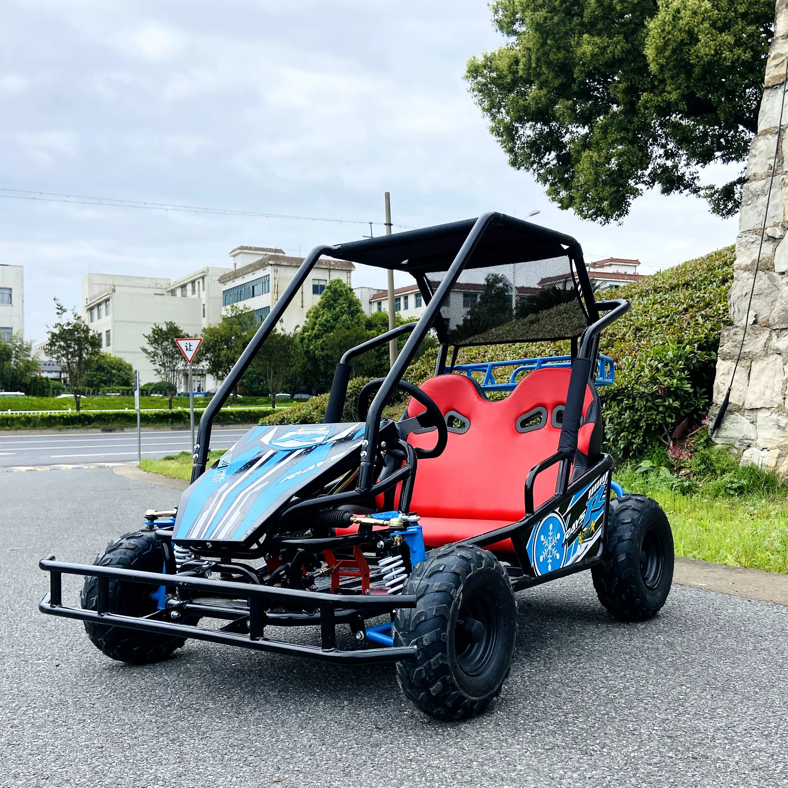 Электрический мотоцикл двухсторонний для indoors и outdoors детский внедорожный пляж Kart Plaza Park Park Line Circuit Rental Rental