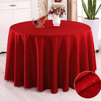 Restaurant and restaurant european round household red tablecloth Restaurant and restaurant european round household red tablecloth