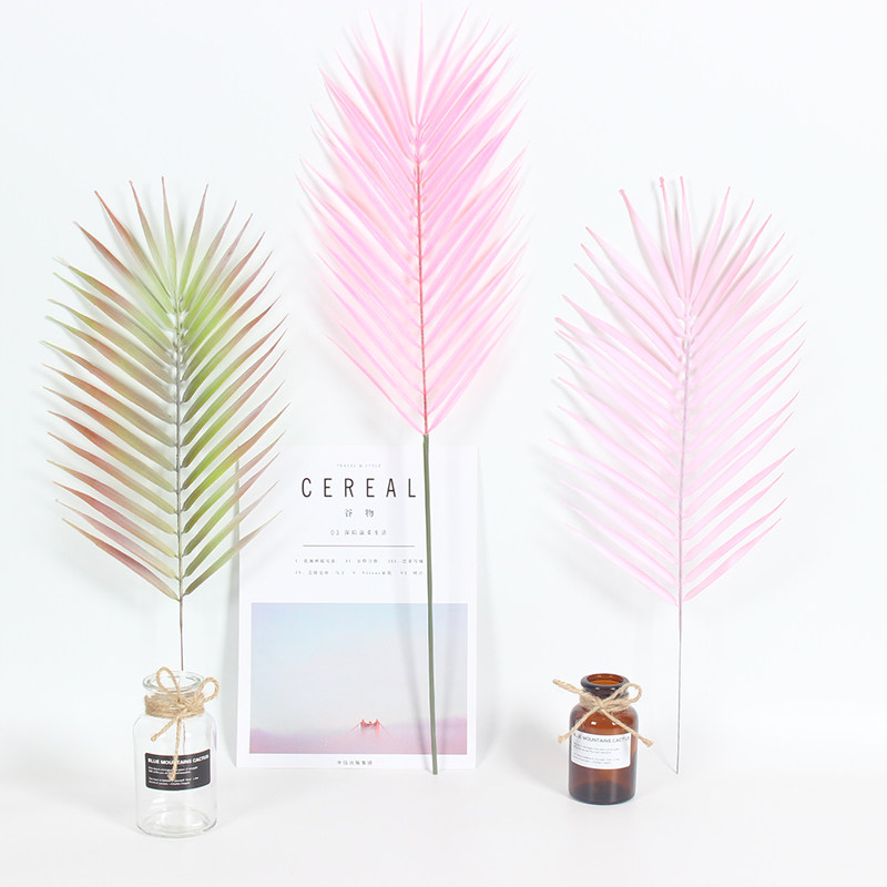 Simulation plant color sunflower leaf single leaf wedding green plant wedding stage flower arrangement fresh style shooting props