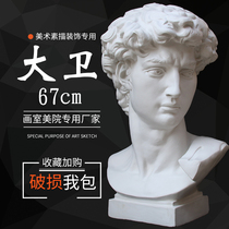 Gypsum materialDavid gypsum portrait head portrait Art supplies Sketching teaching aids Sketch sculpture ornaments