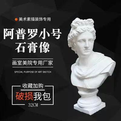Gypsum statue Apro Gypsum ornaments Art supplies Sculpture statue Gypsum model Decoration Sketch still life teaching aids