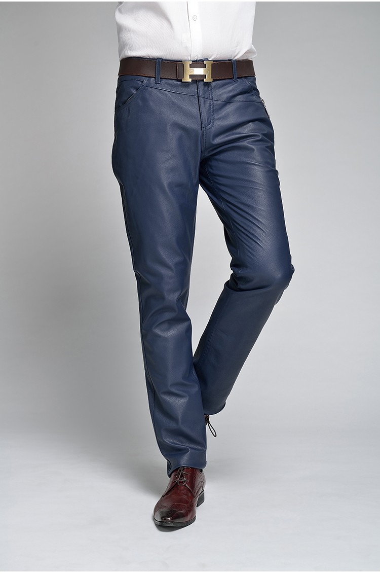 Pantalon cuir homme droit pour hiver - Ref 1491266 Image 18