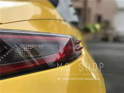 Japan imported living room lights taillights rearview mirror body tail anti-scratch spoiler decoration kit Spoiler decoration rubber