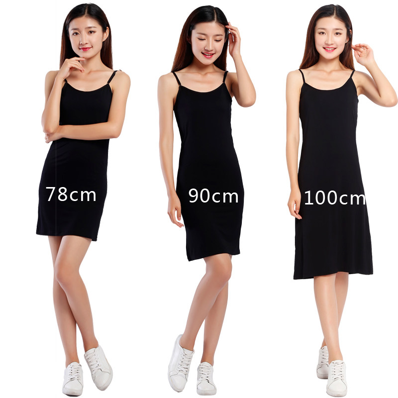 2018 Summer Modale harness Vest Skirt Woman Mid Length version Body Wrap Hip pendant with undershirt Inner Lap lining dress