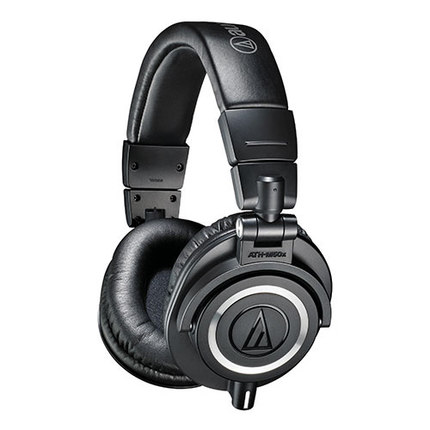 (Viking's cellist) Audio Technica Iron Triangle ATHM50x Professional headphone listening to headphones