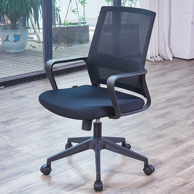 Weihao furniture staff office chair simple modern front desk reception bow meeting mesh pulley computer swivel chair