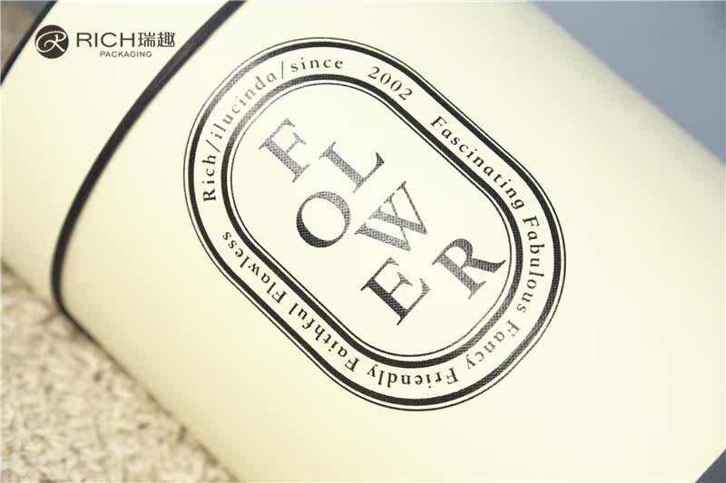 Ruiqu Zumalong waterproof round bucket Flower box and low bucket two-piece set of flower bouquet packaging gift box detail image 6