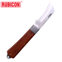 RUBICON Japanese Robin Hood electricians knife peeling knife wire knife straight knife scimitar stainless steel log handle