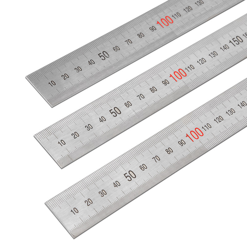 Hans thickened steel ruler Steel ruler 15cm 30 45 50 60cm1 meter 1 5 meter 2 meter steel ruler