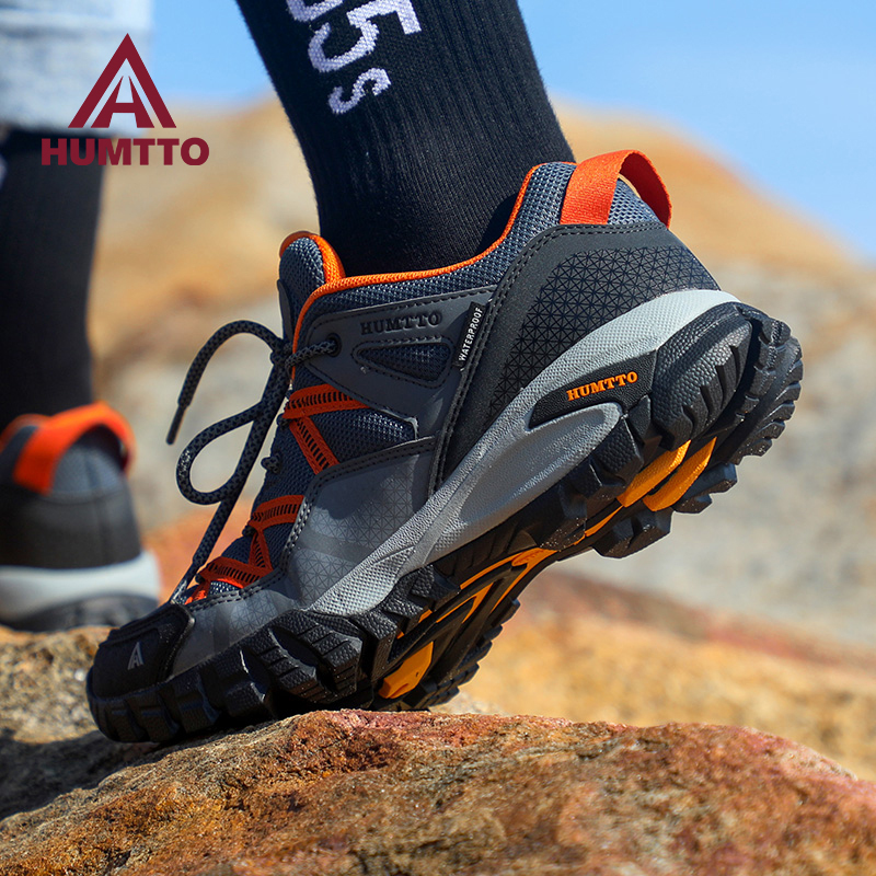 Hantu Outdoor Hiking Shoes for Men, Breathable, Water-Repellent, Non-Slip, Lightweight, Off-Road, Cushioning Hiking Shoes for Men