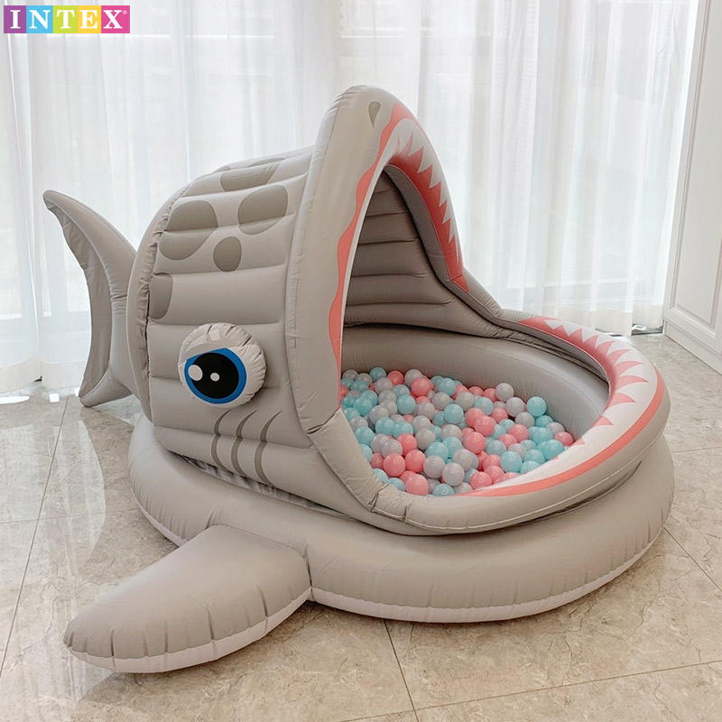 Baby children outdoor inflatable swimming pool Household toys Big shark Indoor ocean ball pool Baby pool fence