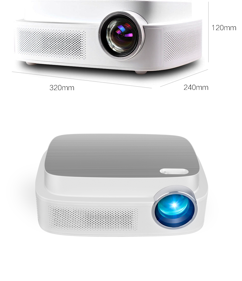 LanxuT3 máy chiếu gia đình wifi không dây rạp hát tại nhà HD 1080p Điện thoại di động Apple với màn hình công ty văn phòng phòng chiếu tài liệu PPTWord đầu tư trực tiếp vào ban ngày - Máy chiếu