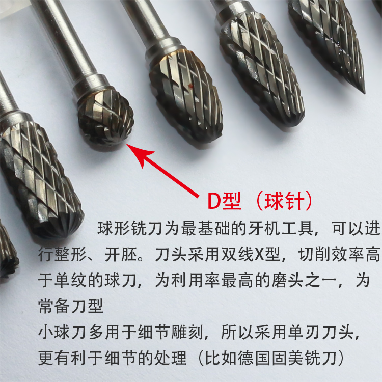 Khắc gỗ 2.35 que vonfram thép cacbua quay mài giũa đầu khắc gốc gỗ lưỡi cưa cắt mica	