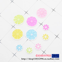 Star plan DIY jewelry accessories Resin simulation orange slices lemon slices earrings keychain material accessories