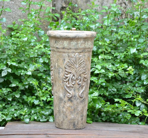Eurostyle style retro-floor floral pottery vase coarse pottery making old floral home soft decorations