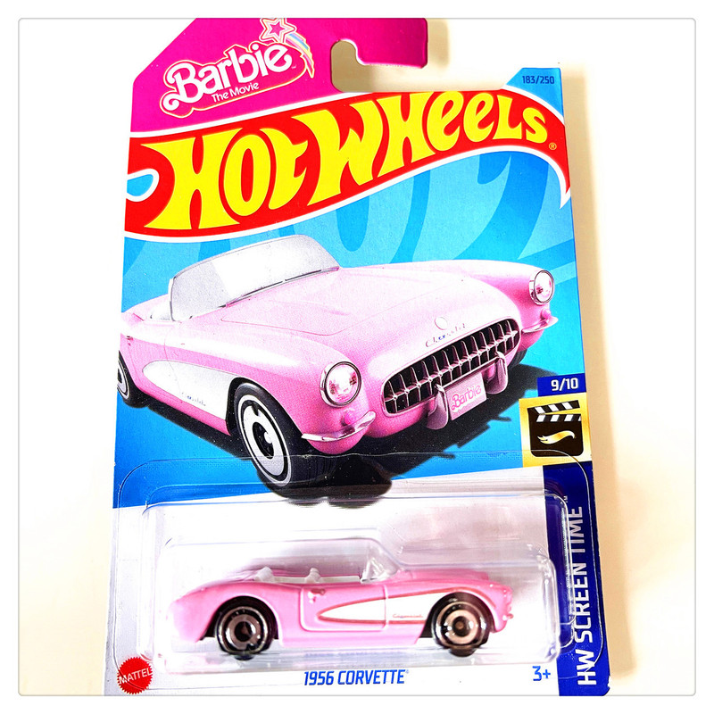 Hotwheels Hot Wheels Alloy Sports Car 2024Bqjk Barbie 1956Corvette Corvette