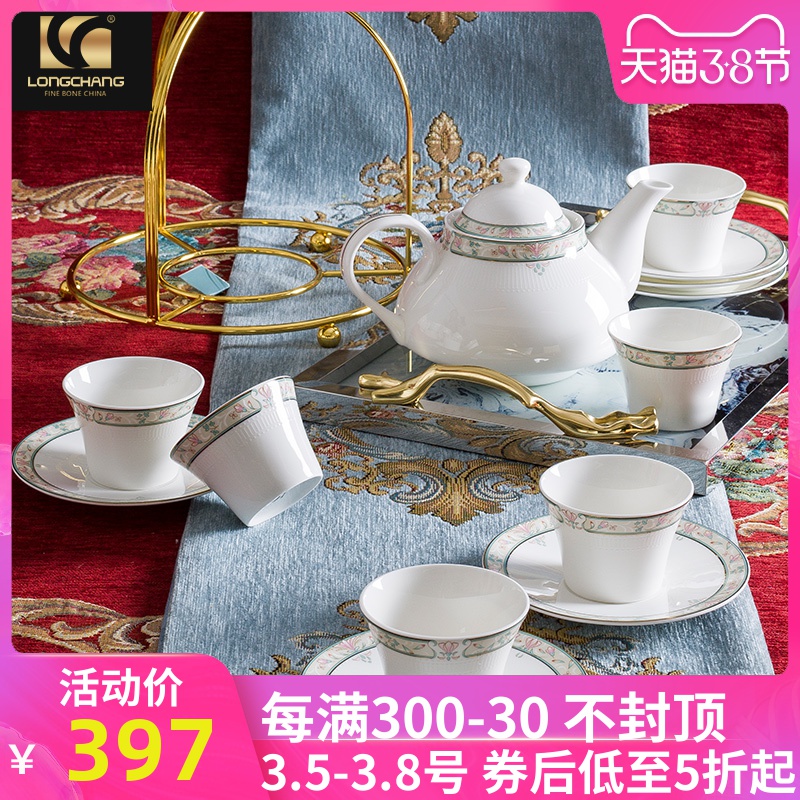 Ceramic coffee set and etc. The counties suit household 13 coffee cups and saucers who suit western - style tea set suit