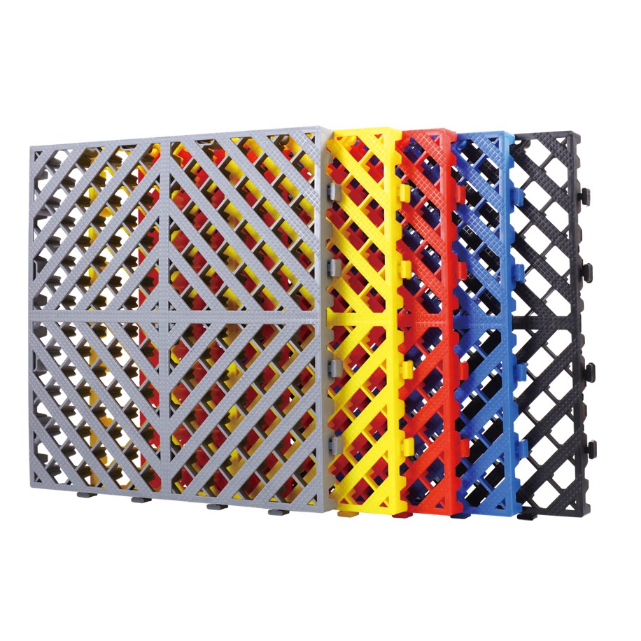 Car wash room free groove splicing grille car wash site board Car beauty car wash shop floor drainage grid board