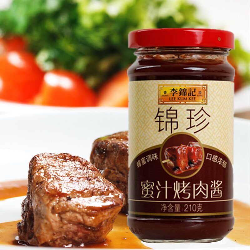 Lee Kum Kee Jinzhen Honey Barbecue Sauce 210g* Multi-Specifications Marinated Steak Barbecue Dip Sauce Honey Sauce Barbecue Sauce