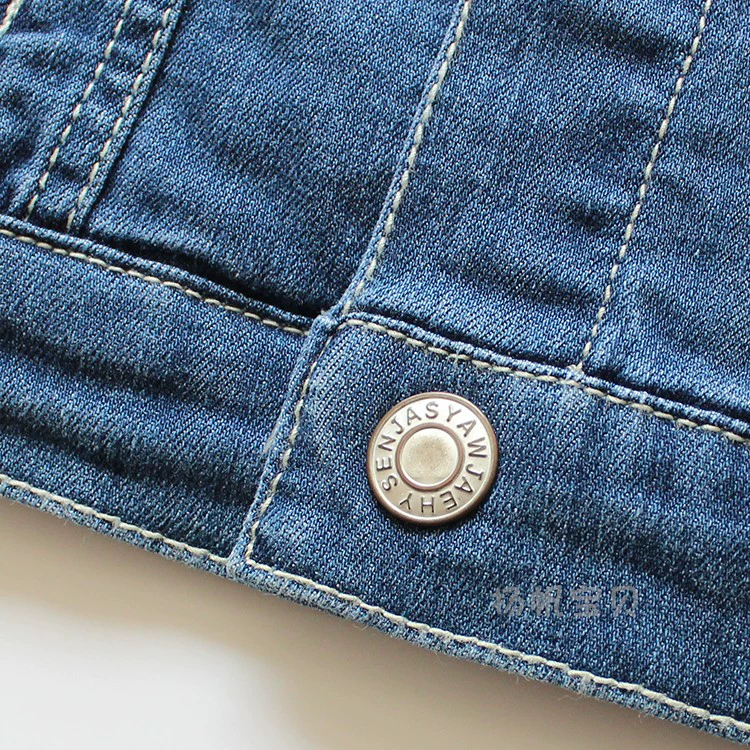 Năm 2020 mùa xuân và mùa thu mới bé trai denim áo vest trẻ em cotton co giãn áo gilê cotton wash mặc vest trẻ em - Áo ghi lê