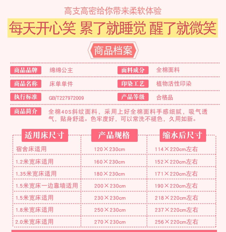 Một mảnh khăn trải giường cotton mạng ký túc xá sinh viên độc thân đỏ 1,5m khăn trải giường 1.8m tâm đôi cô gái màu hồng của - Khăn trải giường ga giường thun lạnh