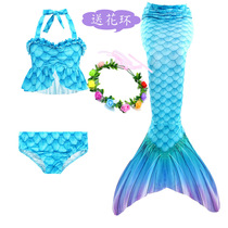 Mermaid Child Swimsuit Girl Mermaid Tail Princess Skirt Child Born Bikini Parting Vogue Dress Baby