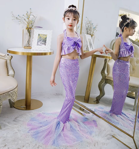 Наряд маленькой принцессы, юбка, комплект, раздельный купальник, крой «рыбий хвост»