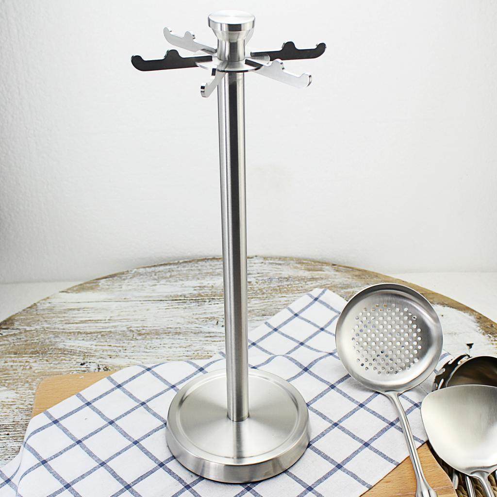 Fill up to 304 stainless steel wok Shovel Rack Kitchenware Rack Soup Spoon Shovel rack Swivel Hanger