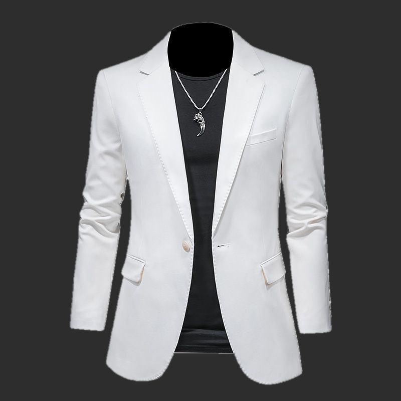 Marvel Venom Double Slit Solid Color Suit Jacket for Men, Business Trendy Casual Blazer, Korean Style Professional Formal Single Jacket Marvel Venom Double Slit Solid Color Suit Jacket for Men, Business Trendy Casual Blazer, Korean Style Professional Formal Single Jacket
