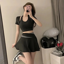 (Two-piece suit price) Yoga clothing suit for women with fixed chest pad 2024 new internet celebrity sports fitness clothing