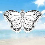 Воздушный змей, набор материалов, окрашенная раскраска, бумага для рисования для детского сада, «сделай сам», ручная роспись