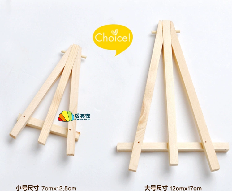 Mini Easel Log Chân máy Ảnh minh họa Khung pha Khung tranh kỹ thuật số Dầu vẽ mẫu giáo - Kính