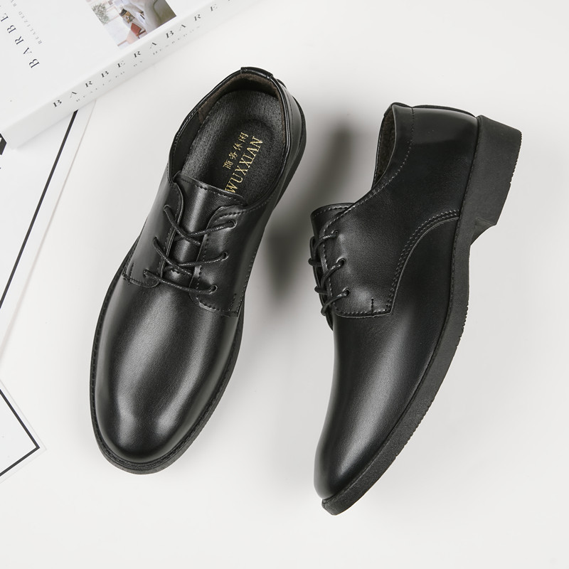 Leather Shoes for Men, Black Suit Shoes, Soft-Soled Men's Shoes, Interview Business Formal Wear, Youth Casual Shoes, Groomsmen Wedding Shoes