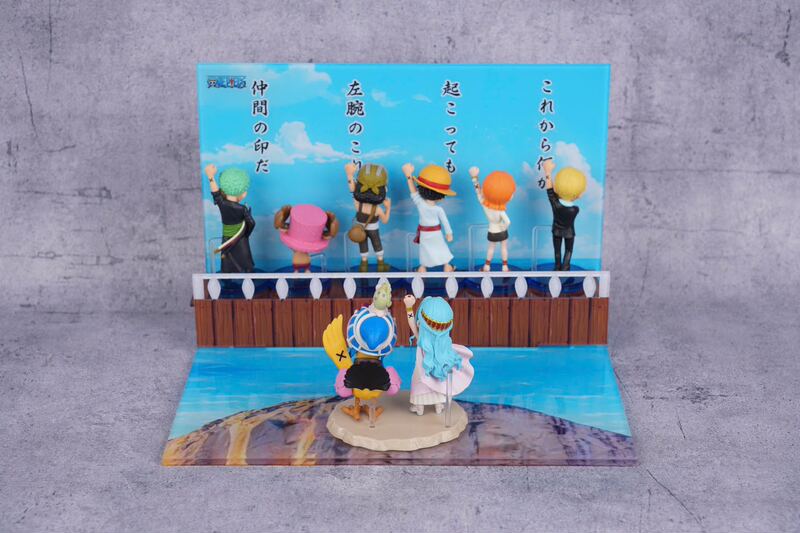One Piece Wcf Two Years Ago Farewell Scene with Vivi Acrylic Background Board