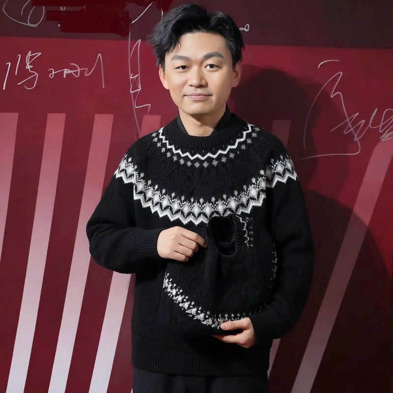 2026 Autumn New Fair Isle Cable Knit Sweater Men's Round Neck Retro Jacquard Warm Pullover Sweater for Men 2026 Autumn New Fair Isle Cable Knit Sweater Men's Round Neck Retro Jacquard Warm Pullover Sweater for Men