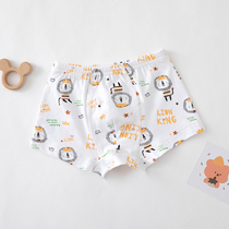 Boy Flat Corner Underwear Girl Pure Cotton Spring Winter Style Children Mid-Childrens Four-corner Pants Shorts Baby Full Cotton No Clip Pp