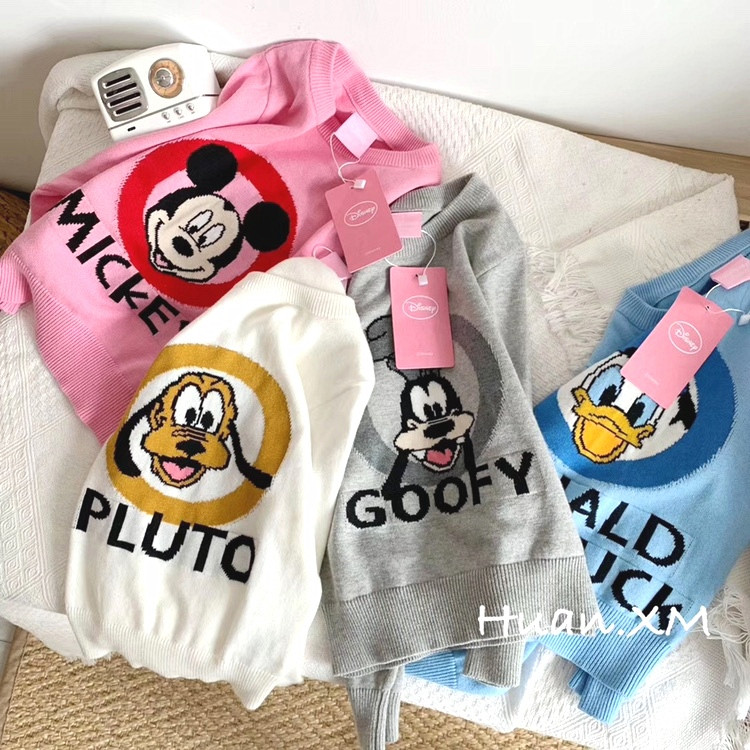 2022 autumn and winter new children's children's pullover sweater boy's knitted sweater pure cotton thread thickened baby girl's inner wear